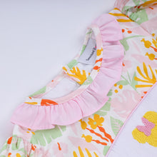Load image into Gallery viewer, Sweet island character hand smocked ruffle pants set
