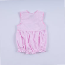 Load image into Gallery viewer, Pink princess hand smocked plaid bubble
