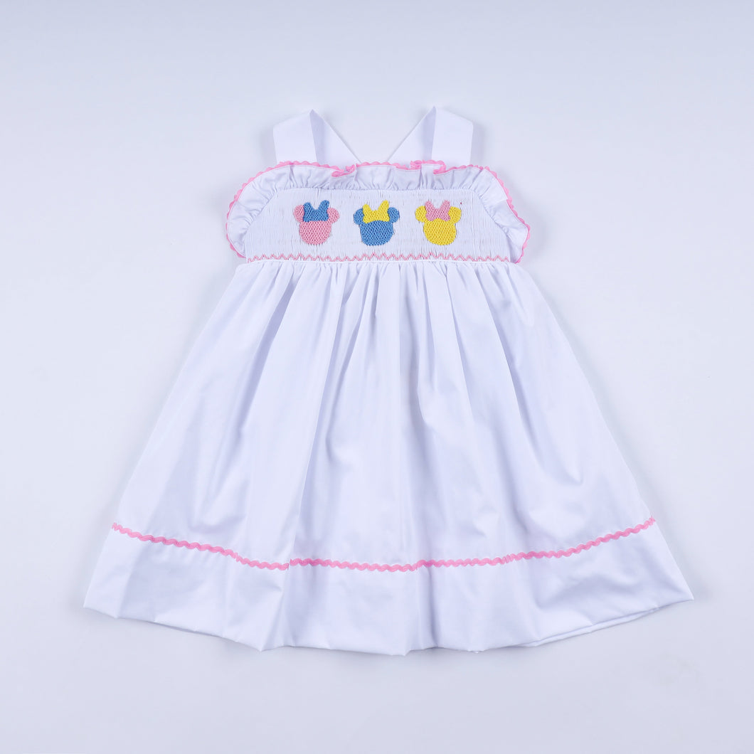 White character ruffle dress