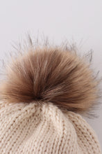 Load image into Gallery viewer, Hand embroidered pom pom beanie hat mommy&amp;me
