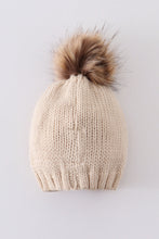 Load image into Gallery viewer, Hand embroidered pom pom beanie hat mommy&amp;me
