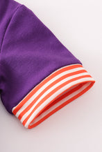 Load image into Gallery viewer, Purple I love clemson applique bubble

