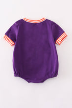 Load image into Gallery viewer, Purple I love clemson applique bubble
