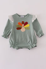 Load image into Gallery viewer, Sage turkey french knot ruffle bubble
