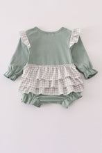 Load image into Gallery viewer, Sage turkey french knot ruffle bubble
