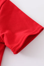 Load image into Gallery viewer, Blue plaid baseball embroidery boy set
