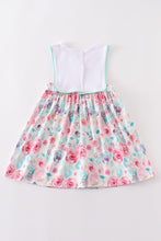 Load image into Gallery viewer, Floral I love dad embroidery dress
