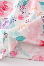 Load image into Gallery viewer, Floral I love mom embroidery dress
