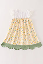 Load image into Gallery viewer, Yellow floral lace dress
