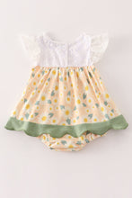Load image into Gallery viewer, Yellow floral lace bubble
