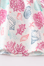 Load image into Gallery viewer, Pink shell embroidery girl set
