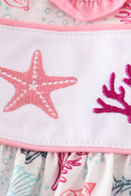 Load image into Gallery viewer, Pink shell embroidery dress
