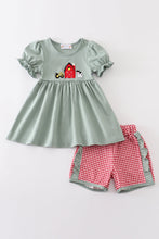 Load image into Gallery viewer, Sage farm french knot girl set
