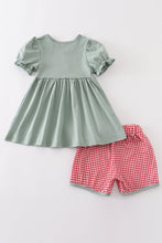 Load image into Gallery viewer, Sage farm french knot girl set
