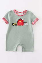 Load image into Gallery viewer, Sage farm french knot boy romper
