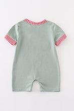 Load image into Gallery viewer, Sage farm french knot boy romper
