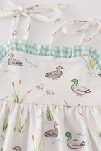 Load image into Gallery viewer, Sage duck strap dress
