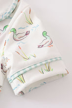 Load image into Gallery viewer, Sage duck girl pajamas set
