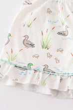 Load image into Gallery viewer, Sage duck girl pajamas set

