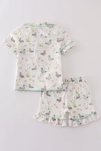 Load image into Gallery viewer, Sage duck girl pajamas set

