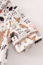 Load image into Gallery viewer, Beige farm boy pajamas set
