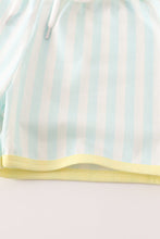 Load image into Gallery viewer, Blue stripe boy set
