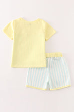 Load image into Gallery viewer, Blue stripe boy set
