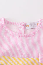 Load image into Gallery viewer, Pink stripe seersucker dress
