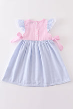 Load image into Gallery viewer, Pink stripe seersucker dress
