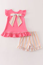 Load image into Gallery viewer, Pink animals birthday embroidery girl set
