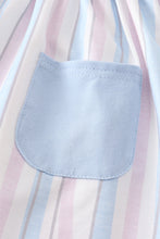 Load image into Gallery viewer, Crab french knot stripe girl set
