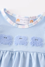 Load image into Gallery viewer, Crab french knot stripe baby girl set
