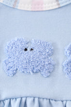 Load image into Gallery viewer, Crab french knot stripe baby girl set
