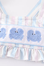 Load image into Gallery viewer, Crab french knot stripe 2pc girl swimsuit
