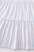Load image into Gallery viewer, Crab french knot stripe smocked dress
