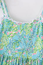 Load image into Gallery viewer, Green island garden bliss mom&amp;me tiered dress
