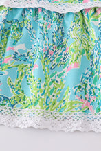 Load image into Gallery viewer, Green island garden bliss mom&amp;me tiered dress
