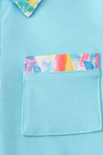 Load image into Gallery viewer, Mint rainbow splash boy shirt
