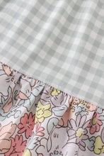 Load image into Gallery viewer, Sage pastel floral harmony mom&amp;me gingham dress
