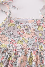 Load image into Gallery viewer, Sage pastel floral harmony girl gingham set
