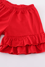 Load image into Gallery viewer, Blue seersucker crawfish embroidery girl set
