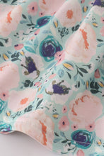 Load image into Gallery viewer, Green garden serenity print girl bloomer set
