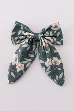 Load image into Gallery viewer, Green forest bloom print girl sailor bow
