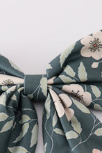 Load image into Gallery viewer, Green forest bloom print girl sailor bow
