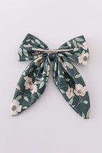 Load image into Gallery viewer, Green forest bloom print girl sailor bow
