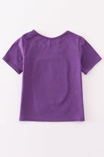 Load image into Gallery viewer, Purple LSU tiger sequin mom&amp;me top
