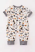Load image into Gallery viewer, Halloween zip boy romper
