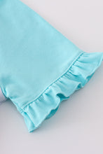 Load image into Gallery viewer, Mint princess bow print girl top
