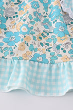 Load image into Gallery viewer, Blue aqua meadow girl dress
