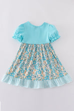 Load image into Gallery viewer, Blue aqua meadow girl dress
